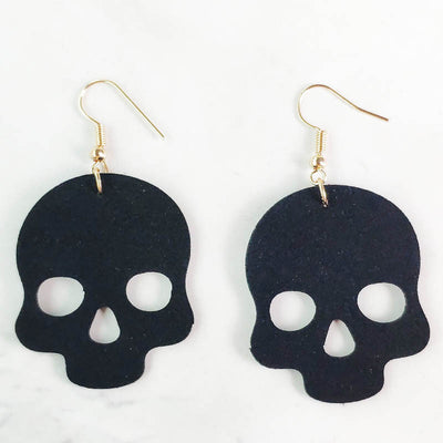 Aretes Calavera Araña para Halloween - Diseño Geométrico