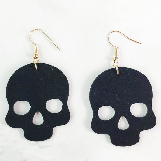 Aretes Calavera Araña para Halloween - Diseño Geométrico