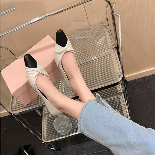 Zapatos Mary Jane Bicolor con Tacón Bajo - Estilo Femenino y Elegante - Image 17