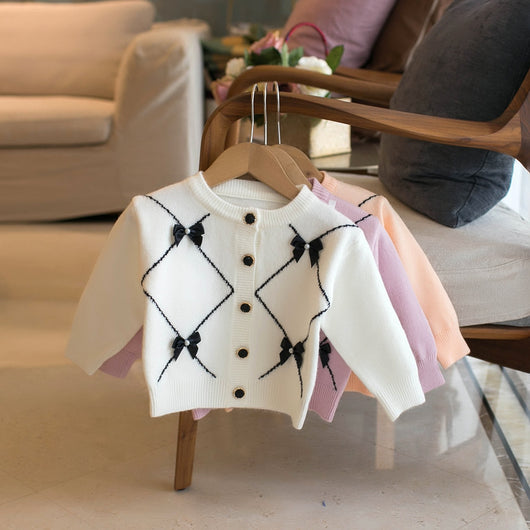 Cardigan Niña con Moño - Suéter Elegante para Niñas - Image 13