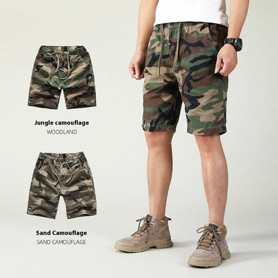 Pantalones Cortos de Trabajo Deportivo en Algodón con Cinco Bolsillos - Image 14
