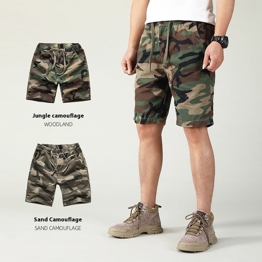 Pantalones Cortos de Trabajo Deportivo en Algodón con Cinco Bolsillos - Image 14