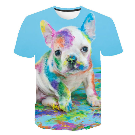 Playera Holgada con Estampado Cartoon Digital para Hombre - Image 8