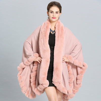 Chal Grueso de Invierno con Cuello Imitación Piel de Zorro - Image 8
