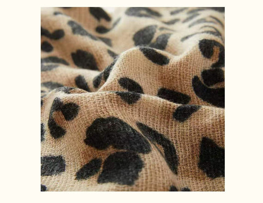 Bufanda Estampado Leopardo Otoño Invierno - Abrigo Suave de Cashmira Artificial - Image 12