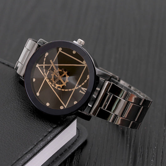 Reloj de Pareja Brújula Acero Inoxidable - Diseño Unisex Moderno - Image 8
