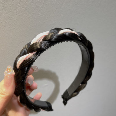 Diadema Trenzada de Tela Hecha a Mano Estilo Espiga para el Cabello - Image 6