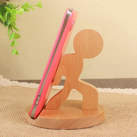 Soporte Personalizado para Teléfono en Madera de Haya con Monedero Integrado - Image 3