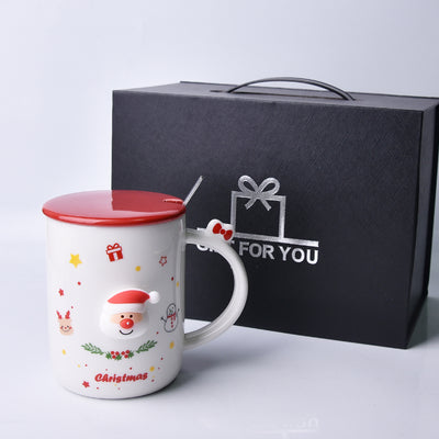 Taza Cerámica Navideña para Niña - Desayuno y Leche - Image 2