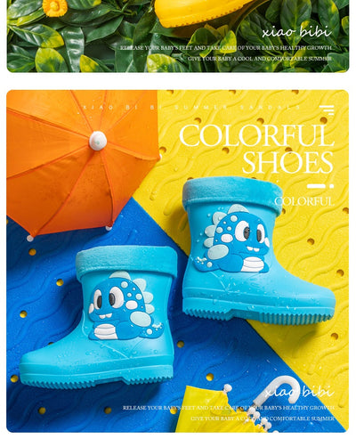 Botas de Lluvia Infantiles Impermeables con Diseño de Dibujos Animados - Image 21
