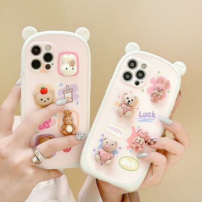 Funda para Celular Oso 3D con Orejas - Diseño Lindo para Mujeres - Image 6