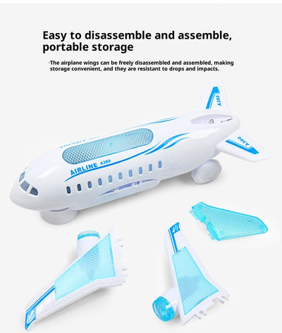 Avión Eléctrico Luminoso Musical con Control Universal para Niños - Image 7