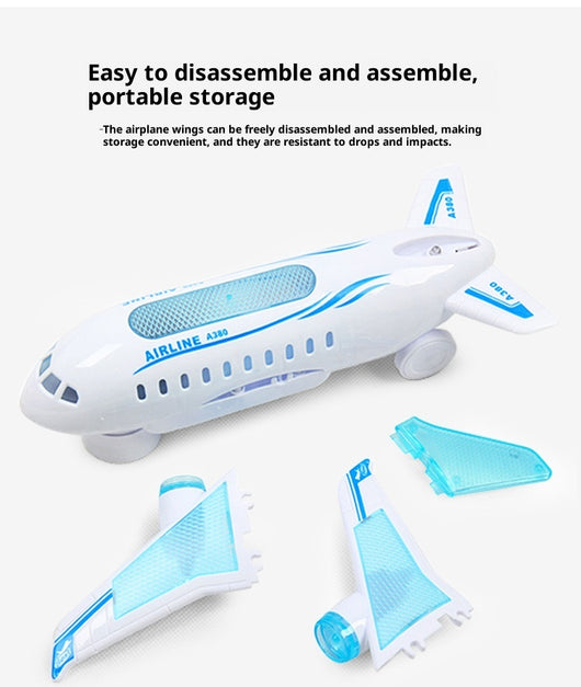 Avión Eléctrico Luminoso Musical con Control Universal para Niños - Image 7
