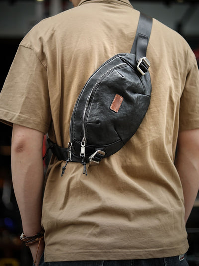 Bolsa de Pecho en Cuero Genuino - Diseño Minimalista - Image 9