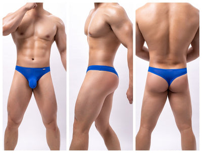 Tanga Masculina con Bolsa Convexa en U de Tela Seda de Hielo - Image 5