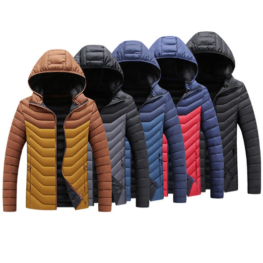 Chaqueta de Invierno Acolchada para Hombre - Corte Slim con Capucha - Image 9