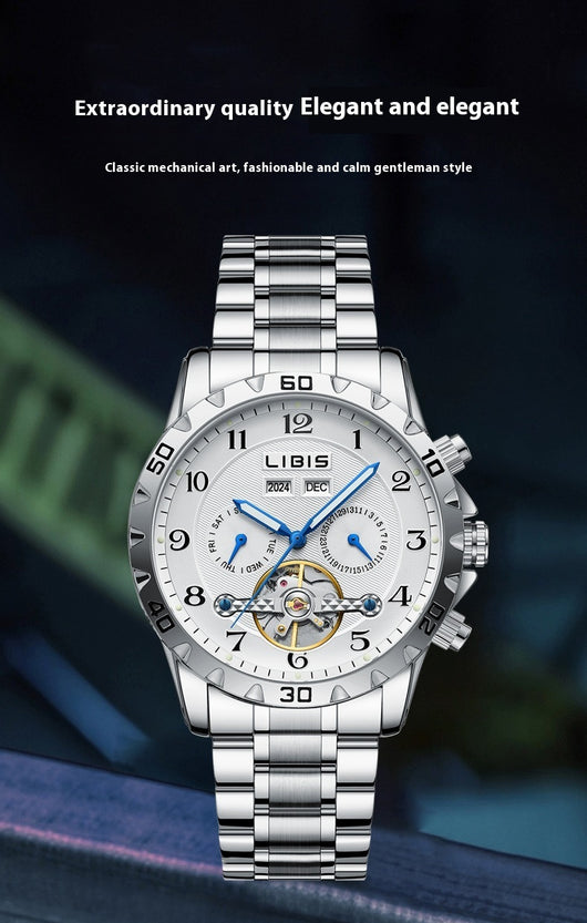 Reloj Mecánico Automático con Calendario Perpetuo para Hombre - Image 10