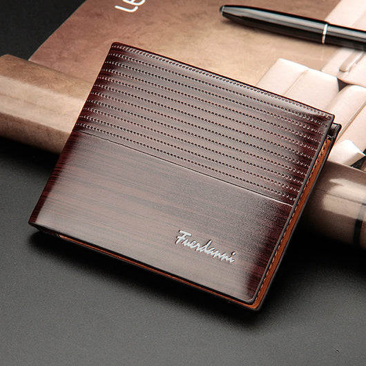 Billetera Corta Casual para Hombre con Textura Grabada - Image 9