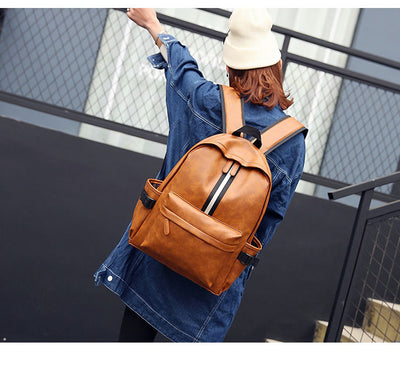 Mochila de Cuero PU Unisex - Diseño Moderno y Resistente - Image 3