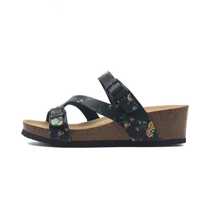 Sandalias de Corcho con Tacón Alto para Playa - Comodidad y Estilo - Image 26