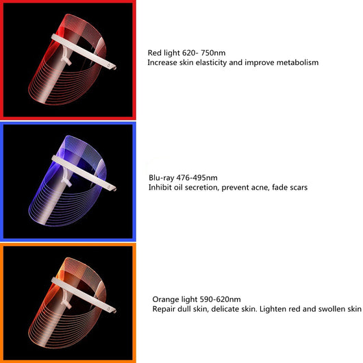 Máscara LED Recargable de Fototerapia para Rejuvenecimiento Facial - Image 12
