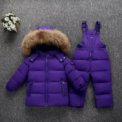 Conjunto Abrigo Acolchado Infantil en Colores Sólidos - Image 10