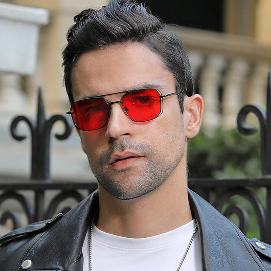 Gafas Steampunk Vintage para Hombre con Bolsa Lateral - Image 3