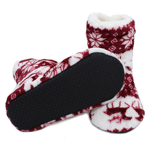 Botas de Interior Terciopelo Coral con Estampado - Image 13