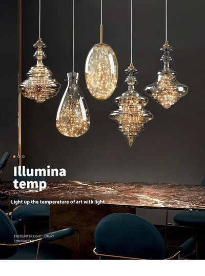 Lámpara Colgante de Cristal Minimalista Moderna - Image 12