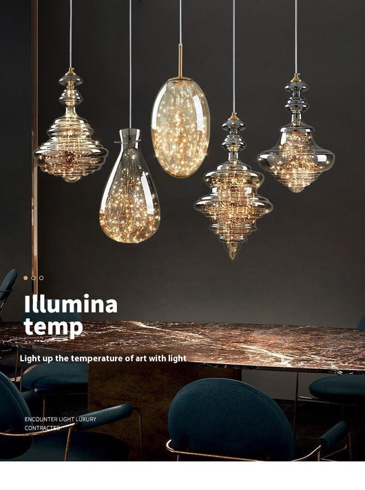 Lámpara Colgante de Cristal Minimalista Moderna - Image 12