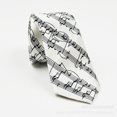 Corbata Angosta Notas Musicales 5cm - Diseño Personalizado Estudiante - Image 17