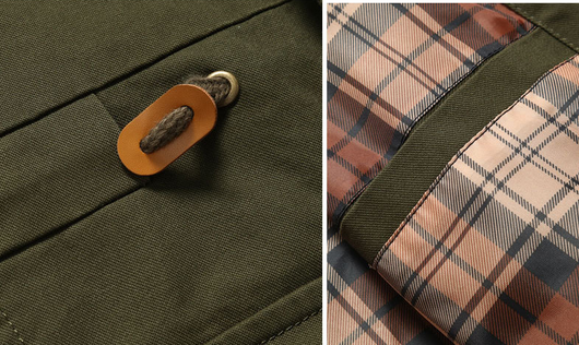Chaqueta de Algodón Estilo Militar - Image 7