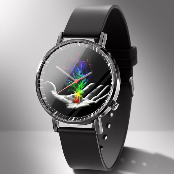 Reloj de Negocios Calavera Cielo Estrellado Cuarzo Blanco