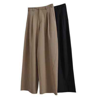 Pantalón Casual Holgado de Cintura Alta con Textura para Mujer - Image 5