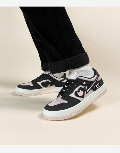 Zapatillas Deportivas Bajas para Mujer en Rosa y Negro - Image 9