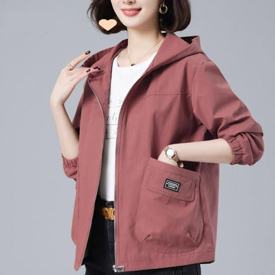 Chaqueta Suelta con Capucha Versátil y Rejuvenecedora - Image 7
