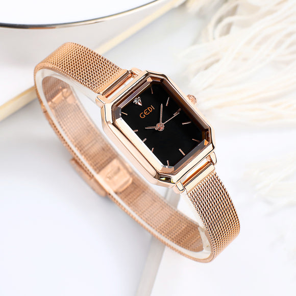 Reloj Cuadrado Retro Casual Versátil para Mujer