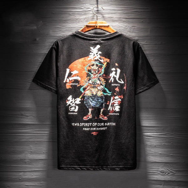 Camiseta Estampada Suelta Manga Corta para Hombre - Verano - Image 12