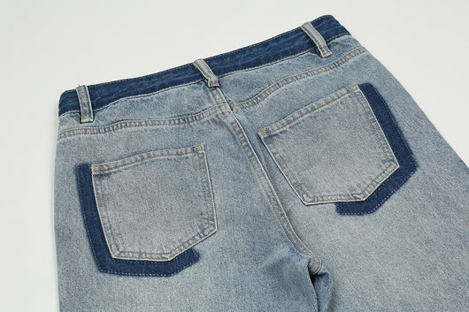 Jeans Casual Holgados con Costuras Decorativas - Estilo Urbano - Image 4