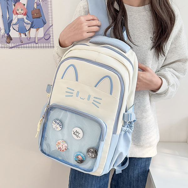 Mochila Escolar Kawaii con Diseño de Anime Japonés para Mujeres