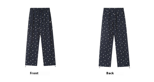 Pantalones de Chándal Vintage con Lazo y Lunares - Pierna Recta Ancha para Mujer - Image 11