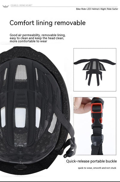 Casco de Bicicleta Unisex con Luz Trasera Integrada - Image 21