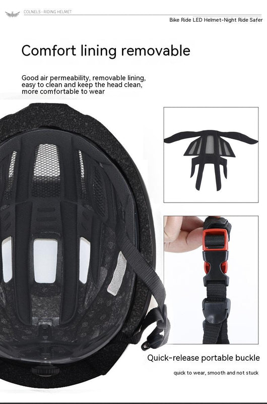 Casco de Bicicleta Unisex con Luz Trasera Integrada - Image 21