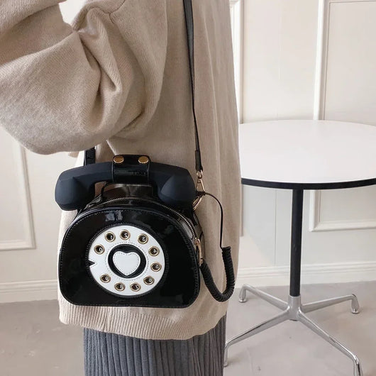 Bolso Bandolera Retro Teléfono para Mujer - Cuero PU Casual y Versátil - Image 4