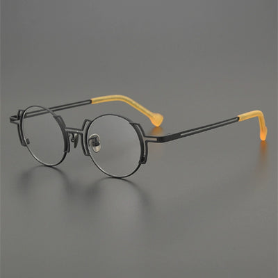 Lentes Retro Redondos de Diseño Original para Estudiantes de Arte - Image 2