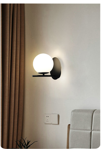 Lámpara de Pared Nórdica en Cobre y Vidrio - Image 11