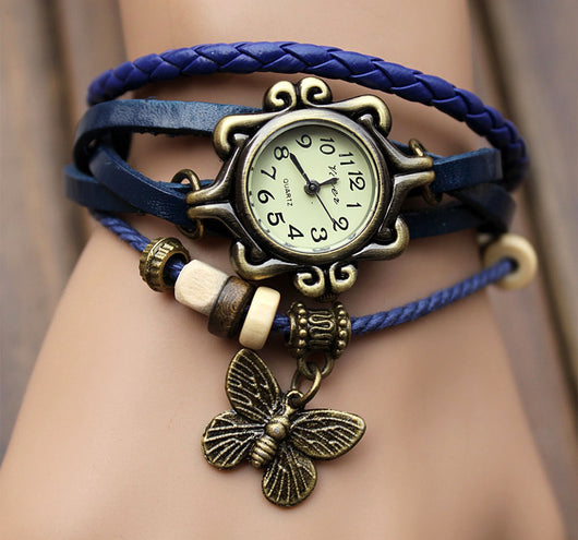 Reloj de Pulsera Enrollable en Cuero Genuino - Image 3