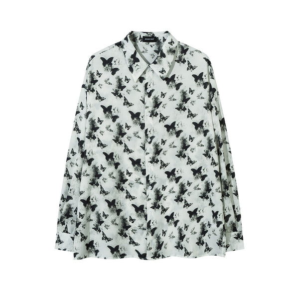 Camisa Suelta Estampado Floral Completo para Hombre