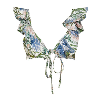 Bikini con Estampado de Hojas y Abertura Lateral - Image 4