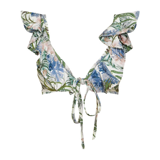 Bikini con Estampado de Hojas y Abertura Lateral - Image 4